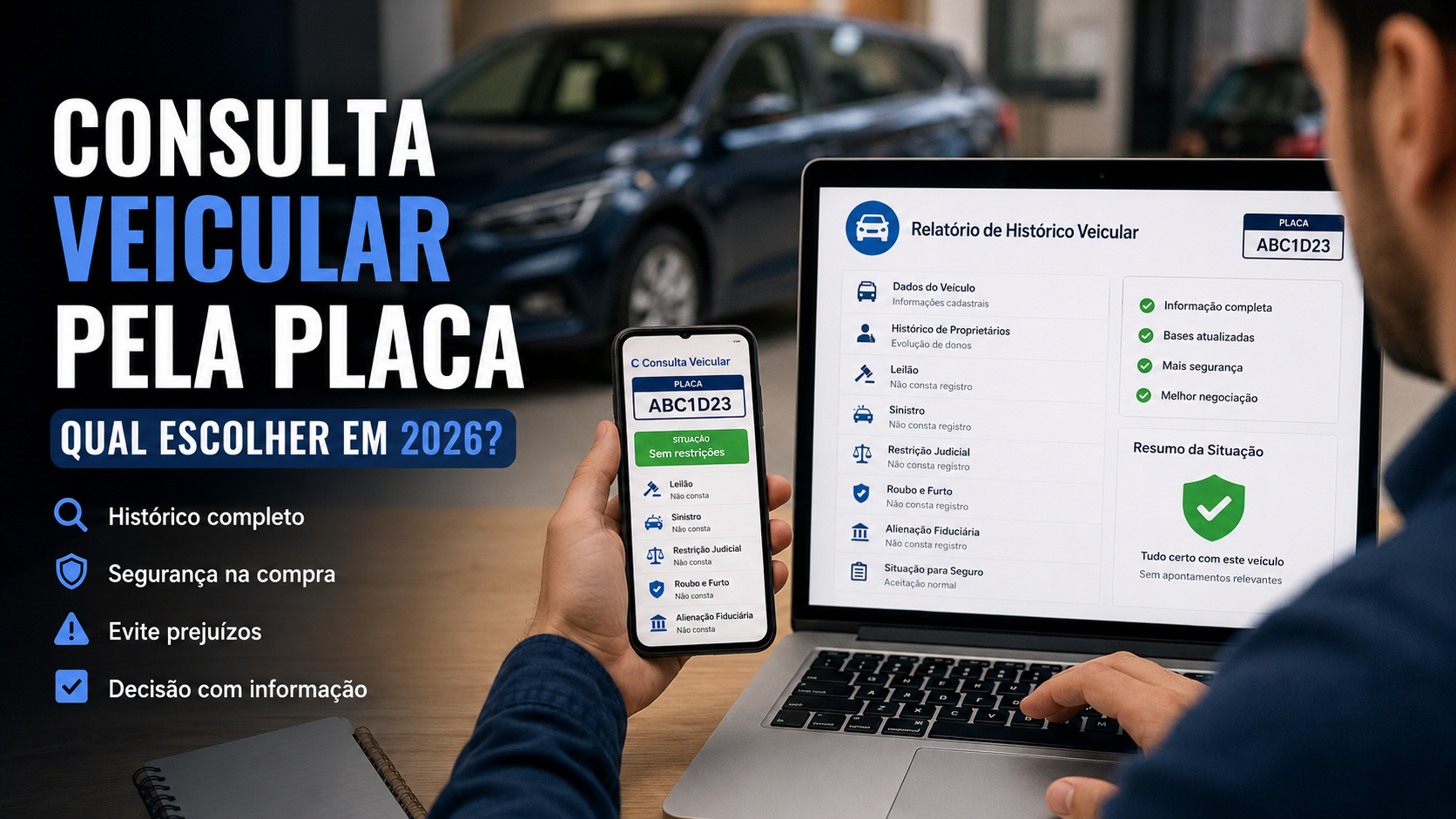 Melhor consulta veicular pela placa em 2026