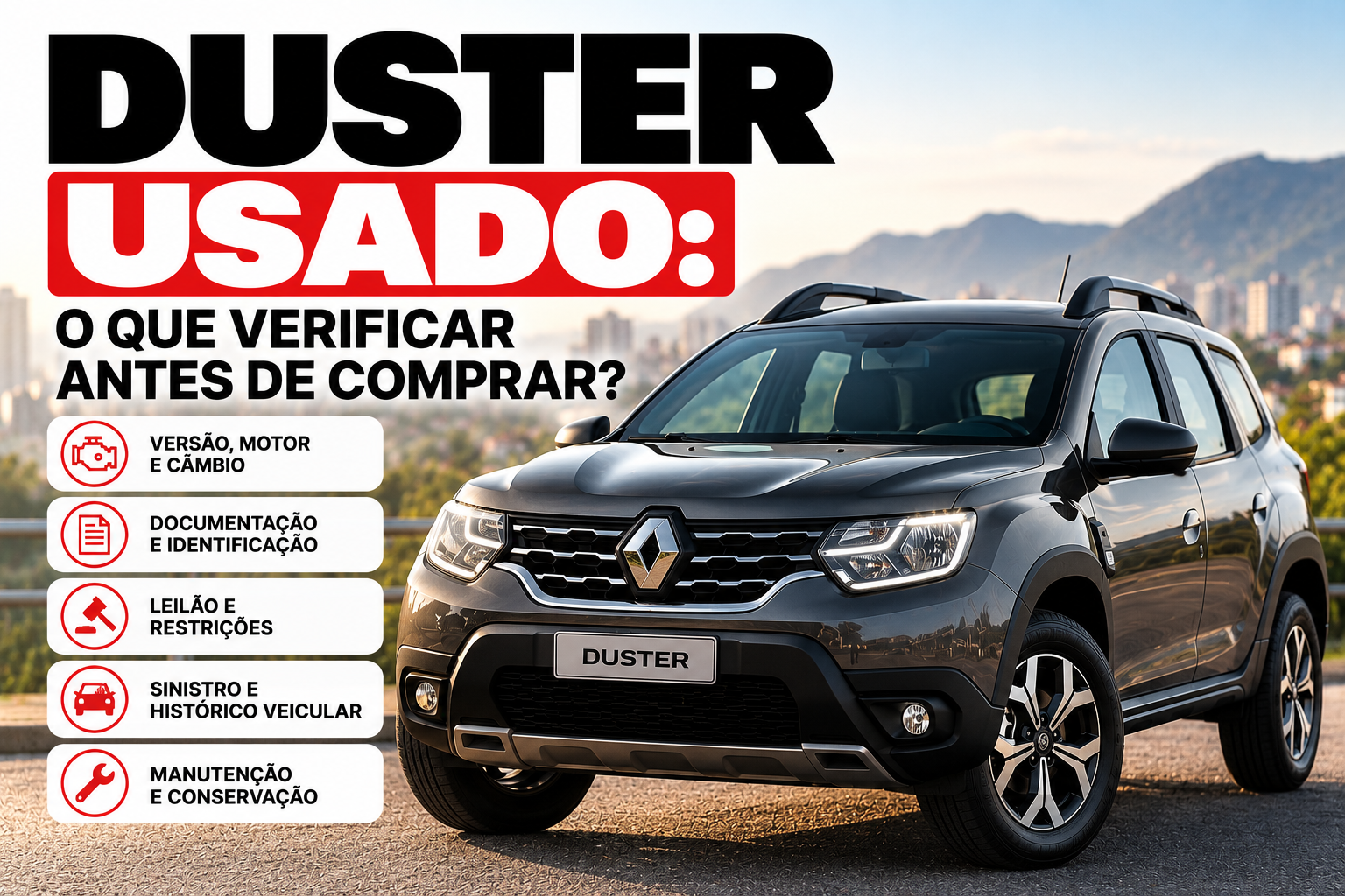 Renault Duster usado: o que verificar antes de comprar